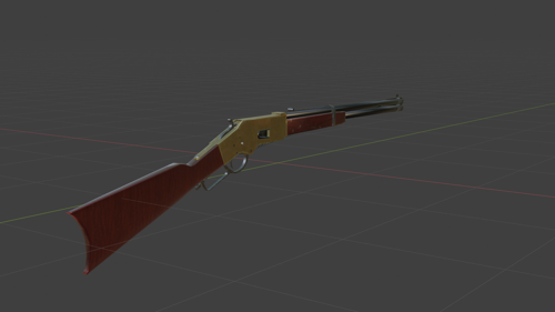 Winchester 1886 Yellowboy Trapper (LOW-POLY) preview image